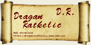Dragan Ratkelić vizit kartica